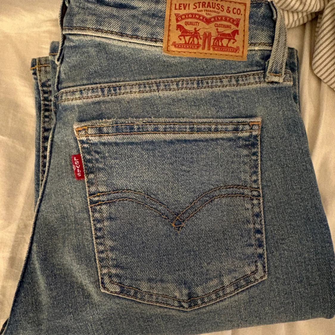 Levi's Superlow Bootcut jeans ljusblå - 1