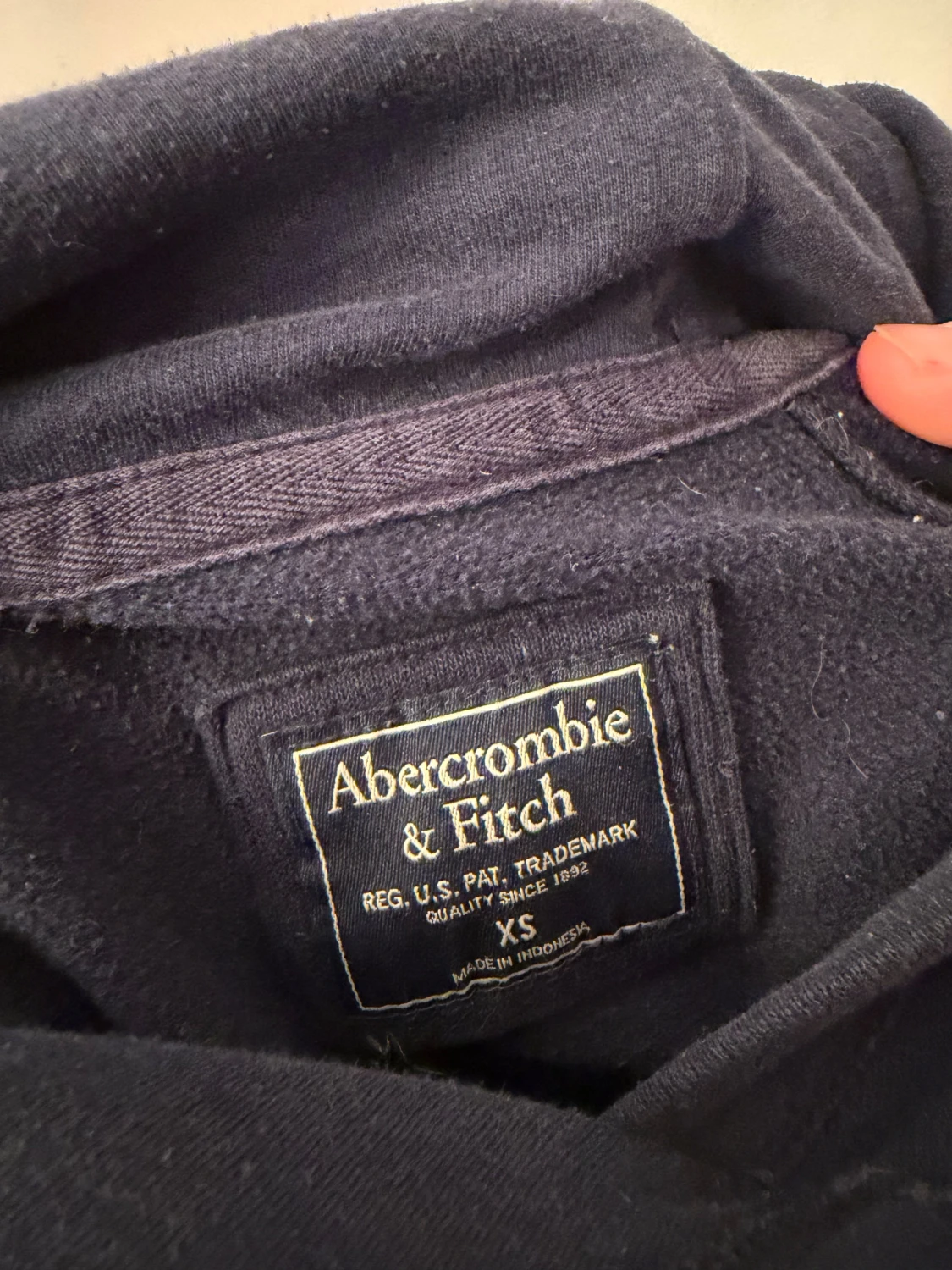 Mörkblå hoodie Abercrombie & Fitch XS dam - 3