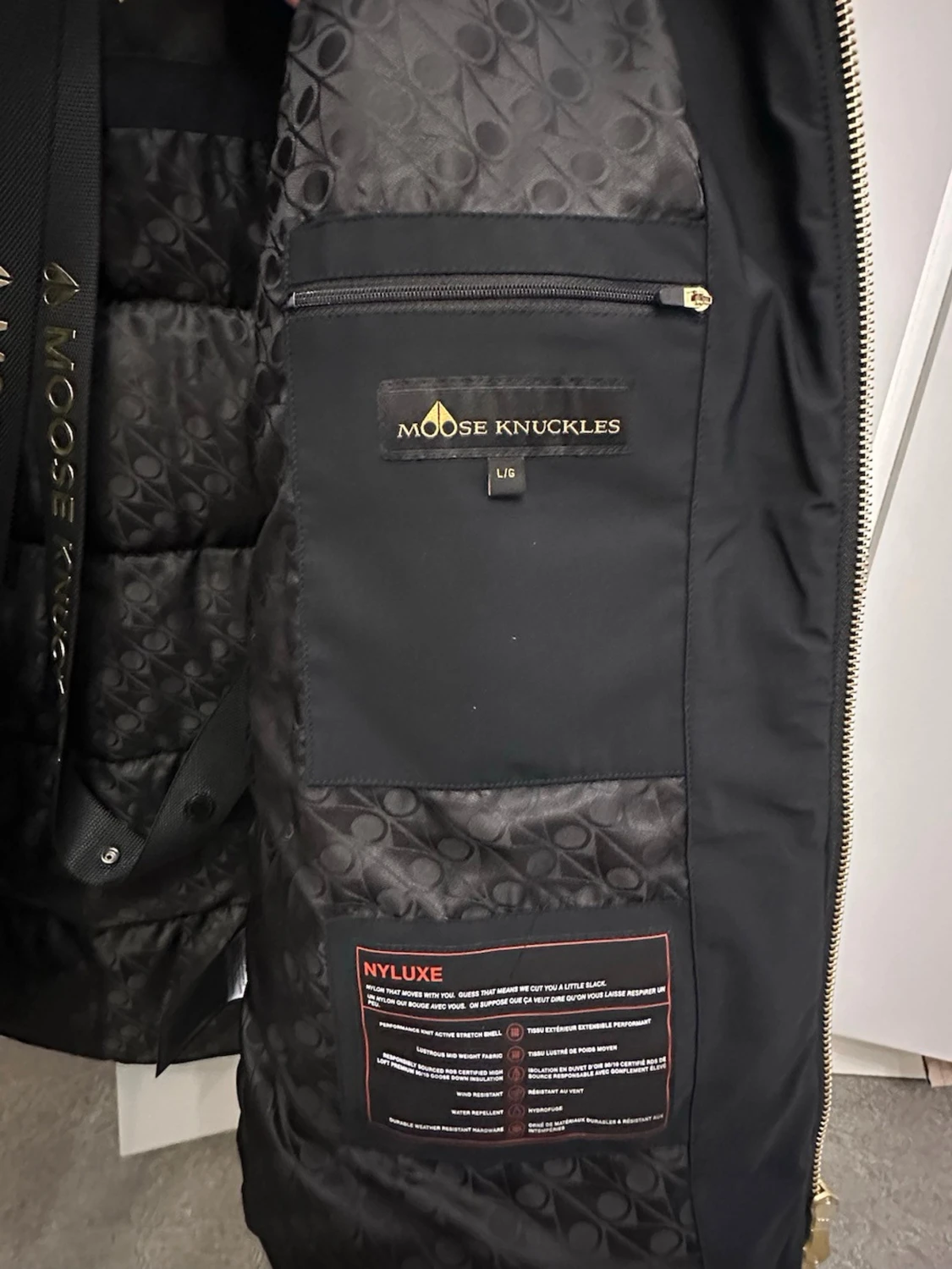 Svart dunjacka Moose Knuckles L - 5