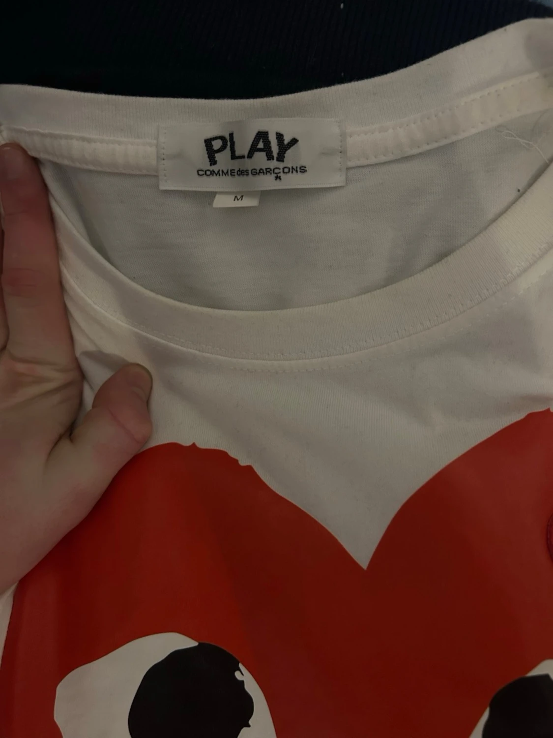 Comme des Garçons Play t-shirt med hjärta - 1