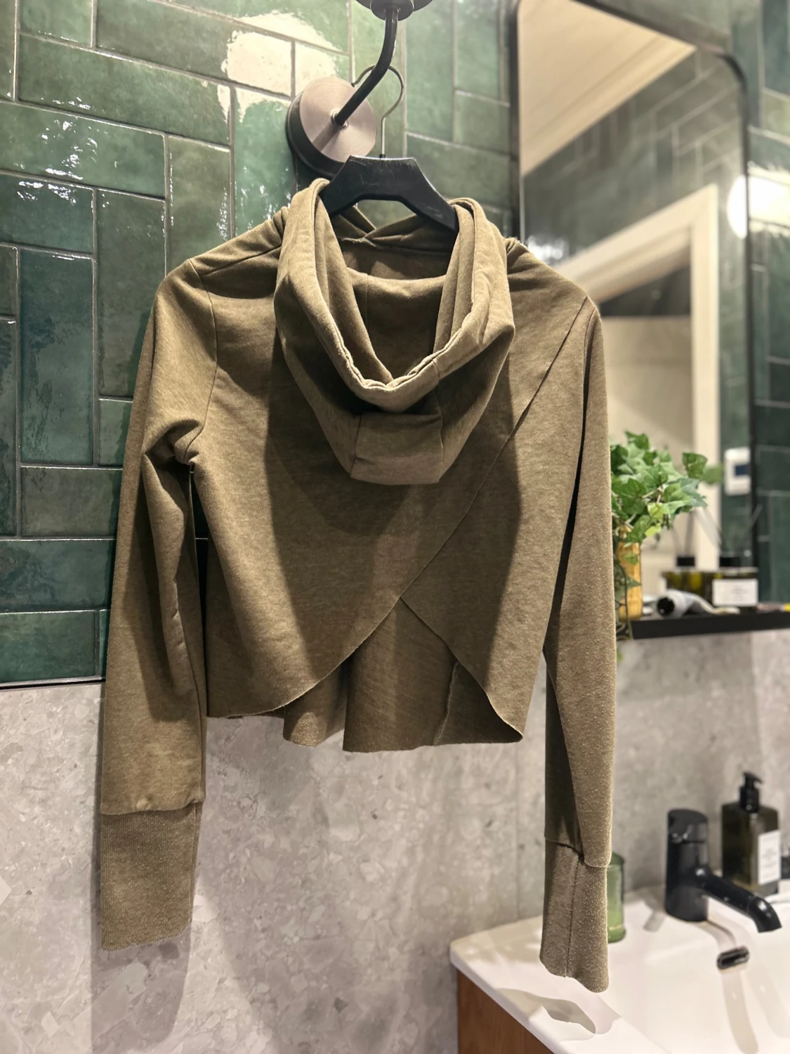 Gymshark cropped hoodie beige – stl XS - 2