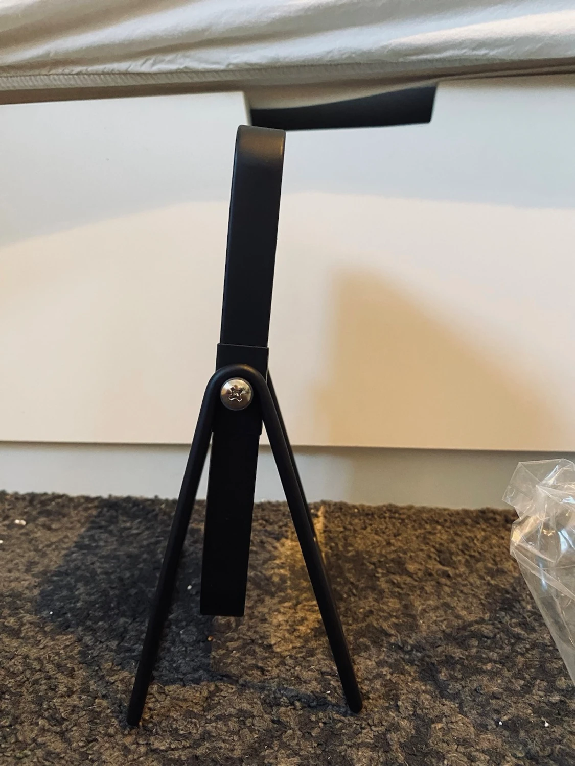 Svart sminkspegel med 3x förstoring