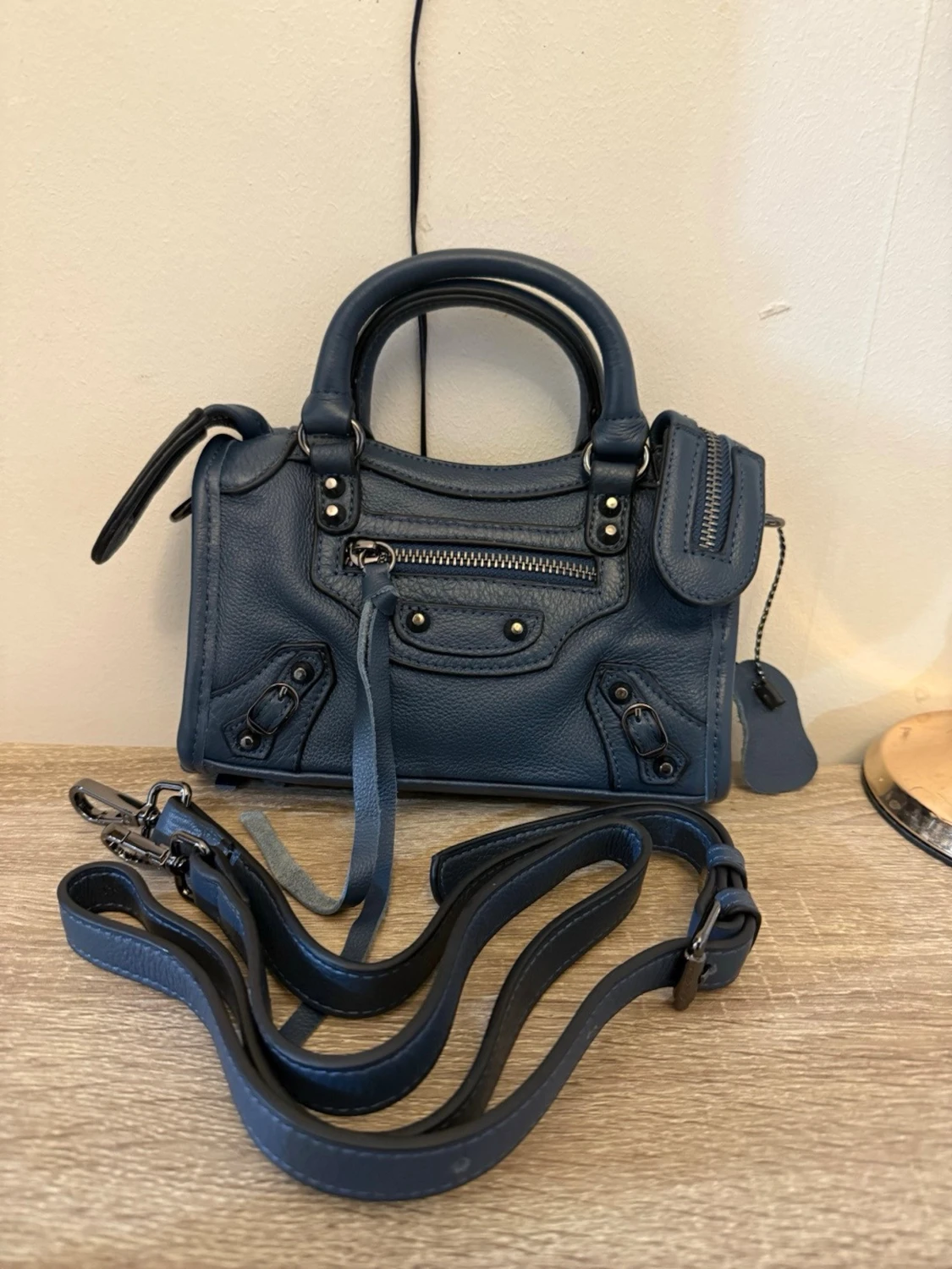 Blå Citybag likande väska/handväska