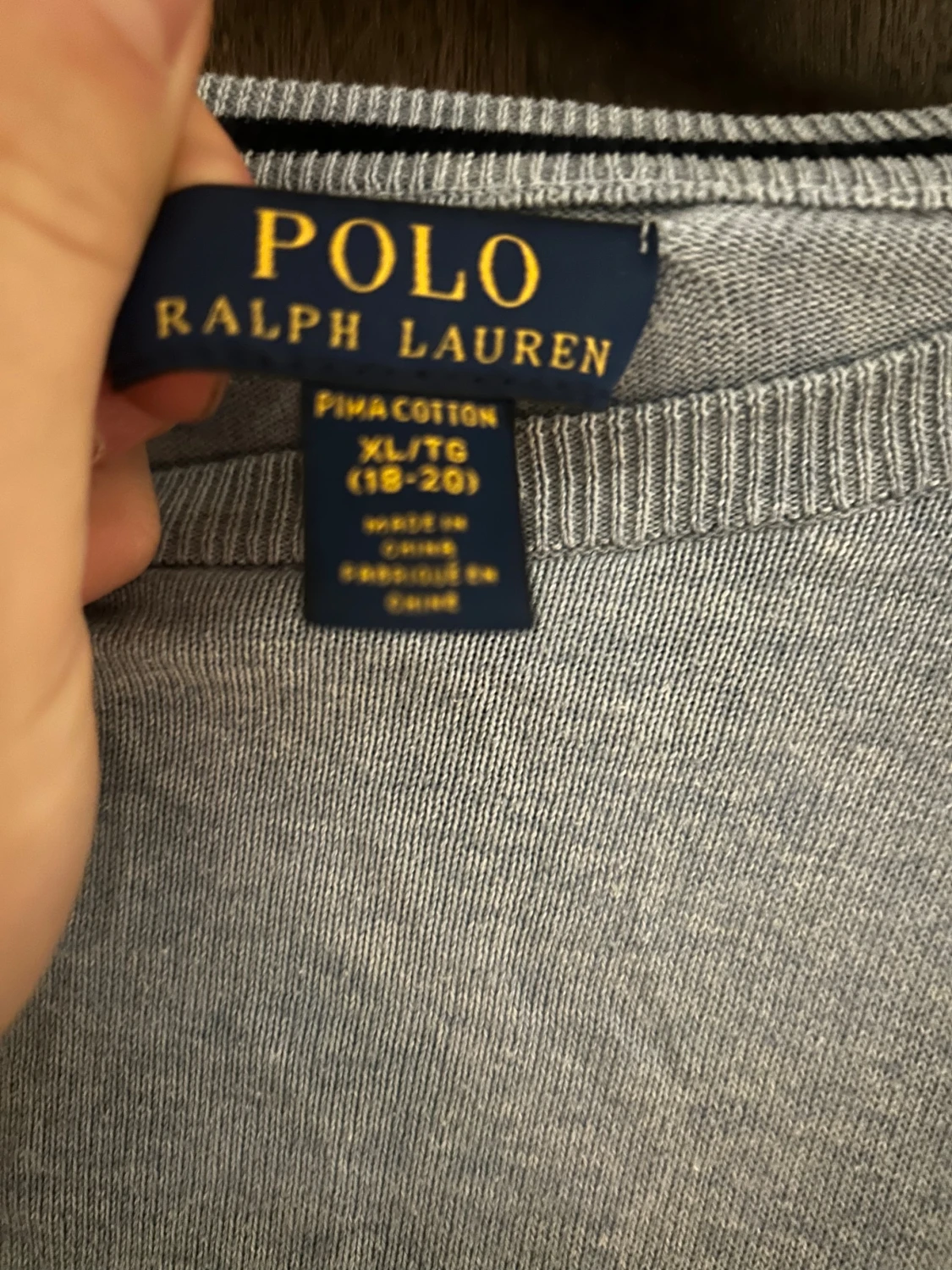 Ljusblå  tröja från Polo Ralph Lauren S - 1