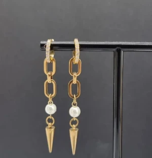 Handgjorda örhängen  - Material-rostfritt stål 