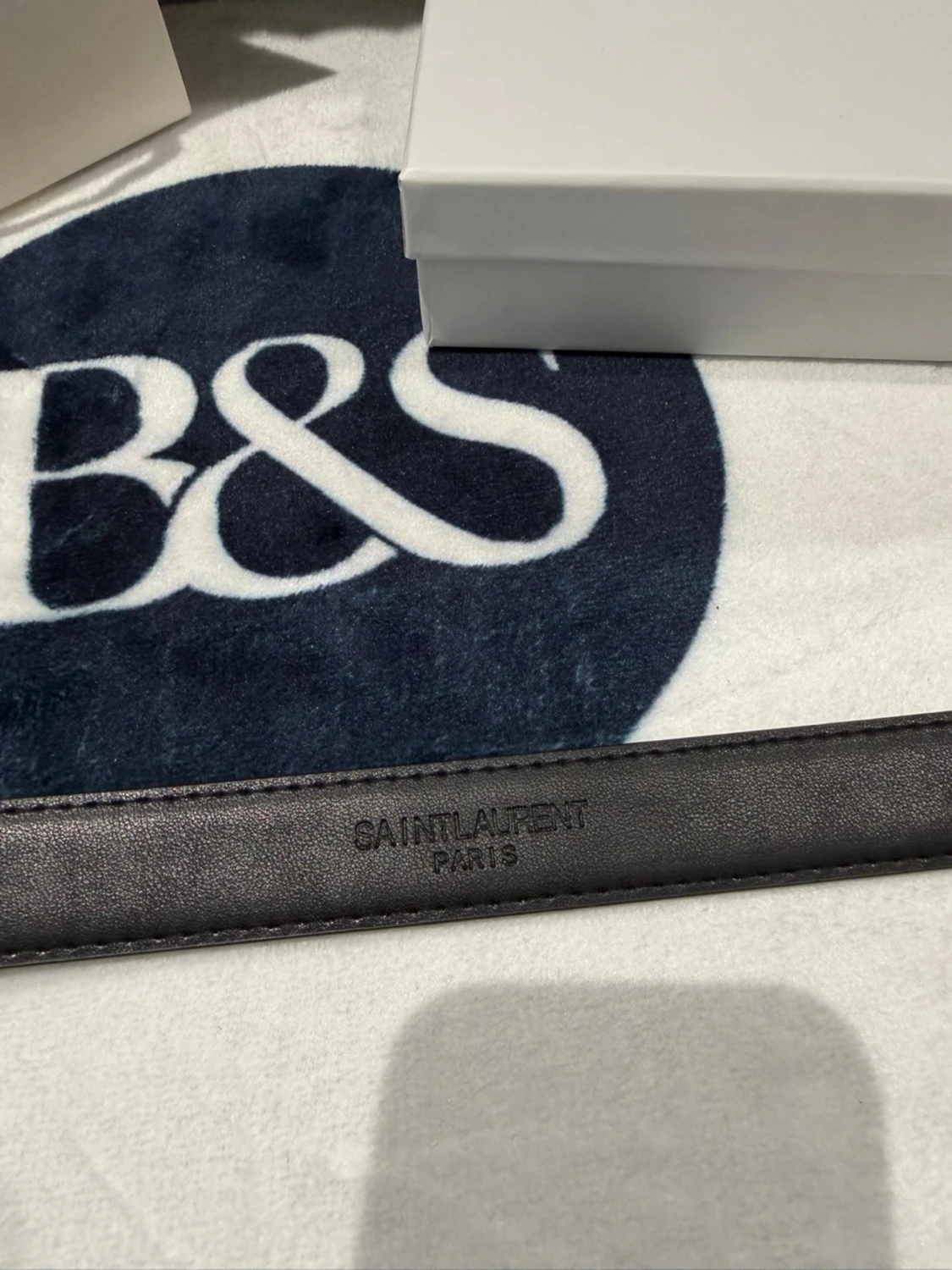 YSL Yves saint laurent black and gold belt -110cm - 2