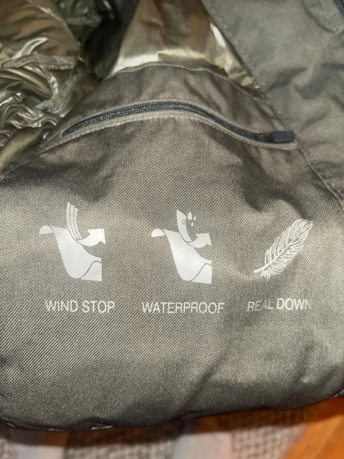 Mörkgrön dunjacka Massimo dutti - 3