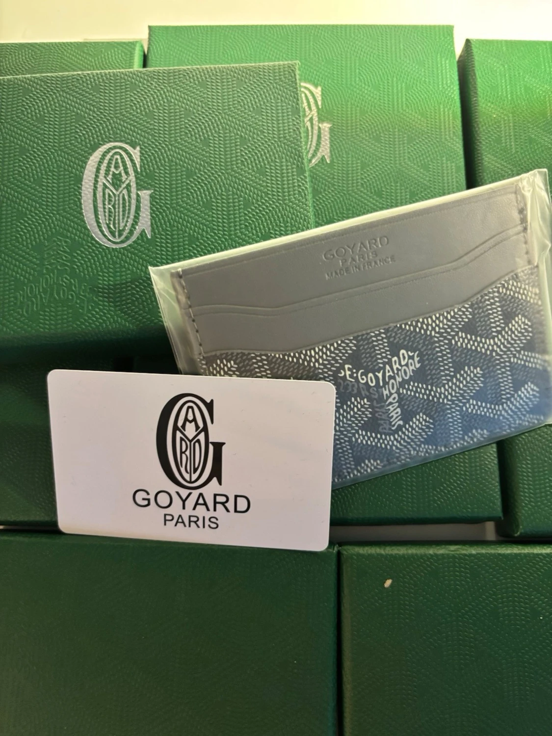 Grå Korthållare med mönster - 2