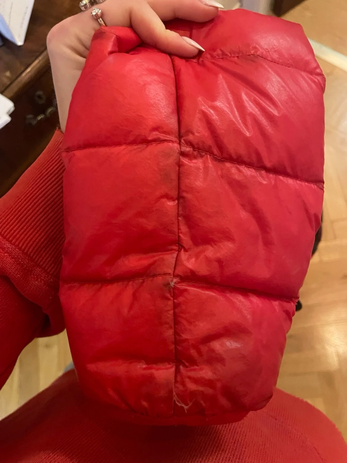 Röd colmar jacka  - 6