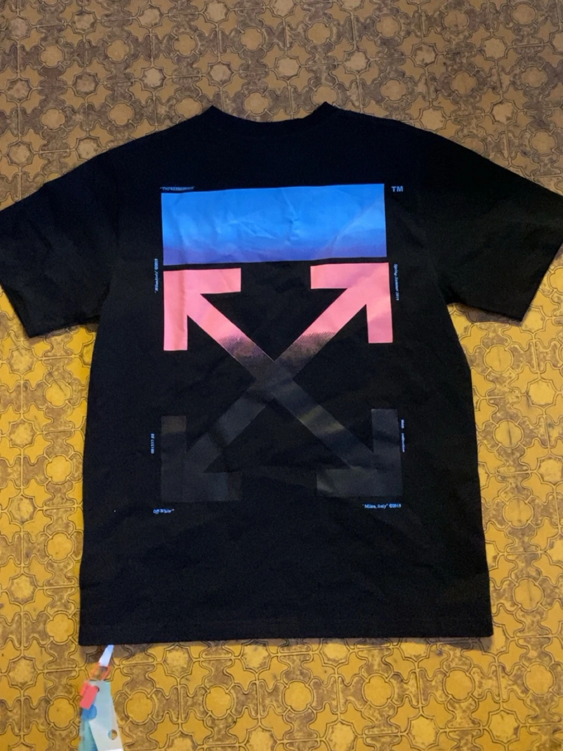 Svart Off-White t-shirt med tryck