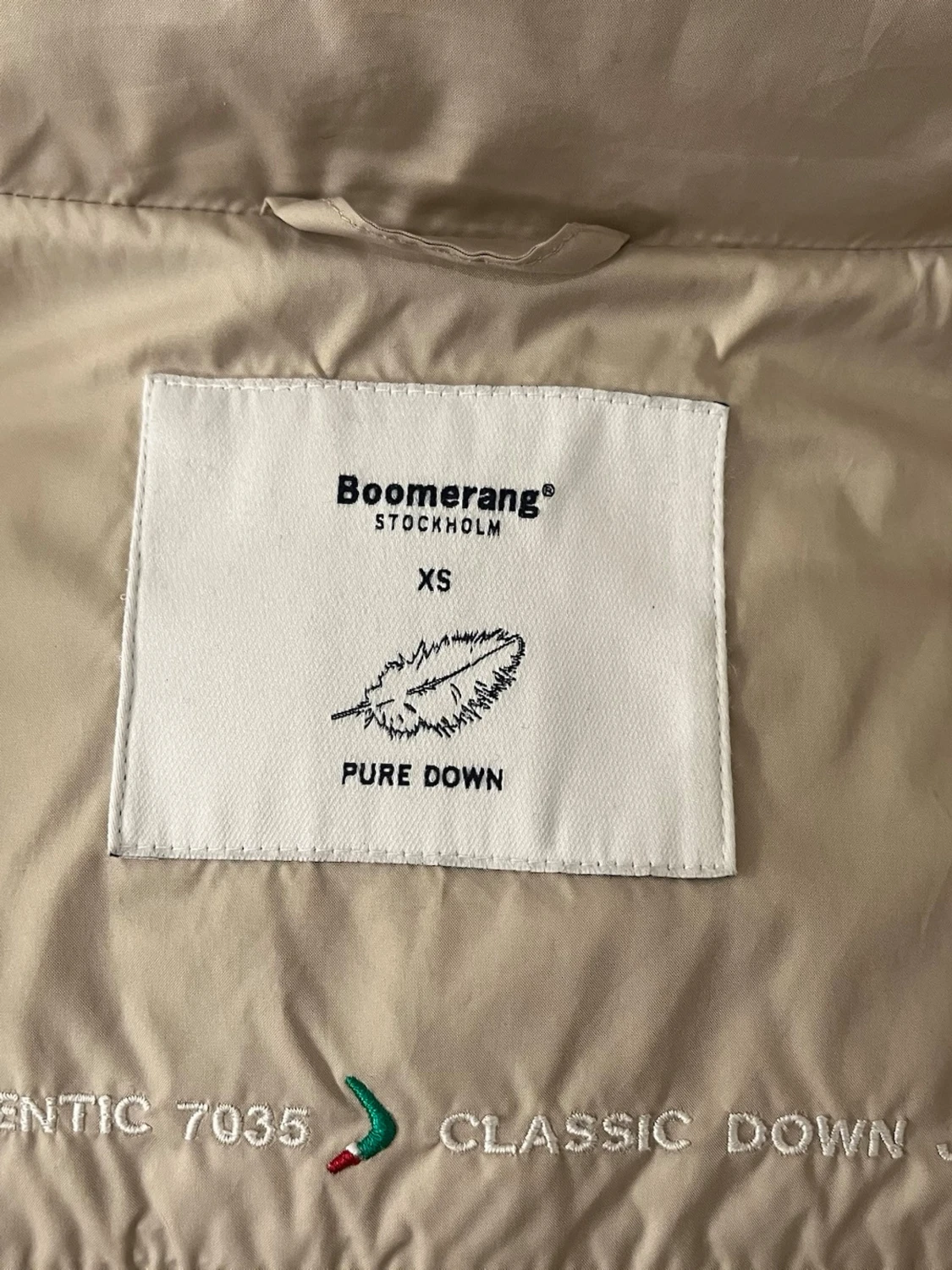 Beige dunjacka från Boomerang XS - 3
