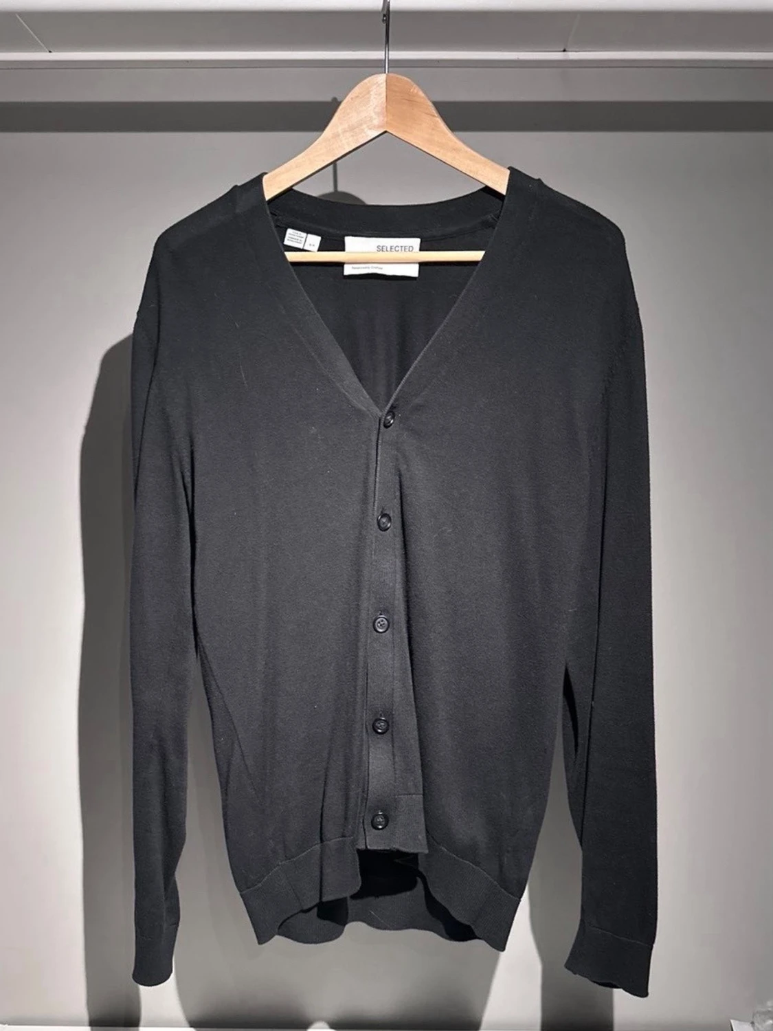 Snygg svart cardigan/kofta - 1