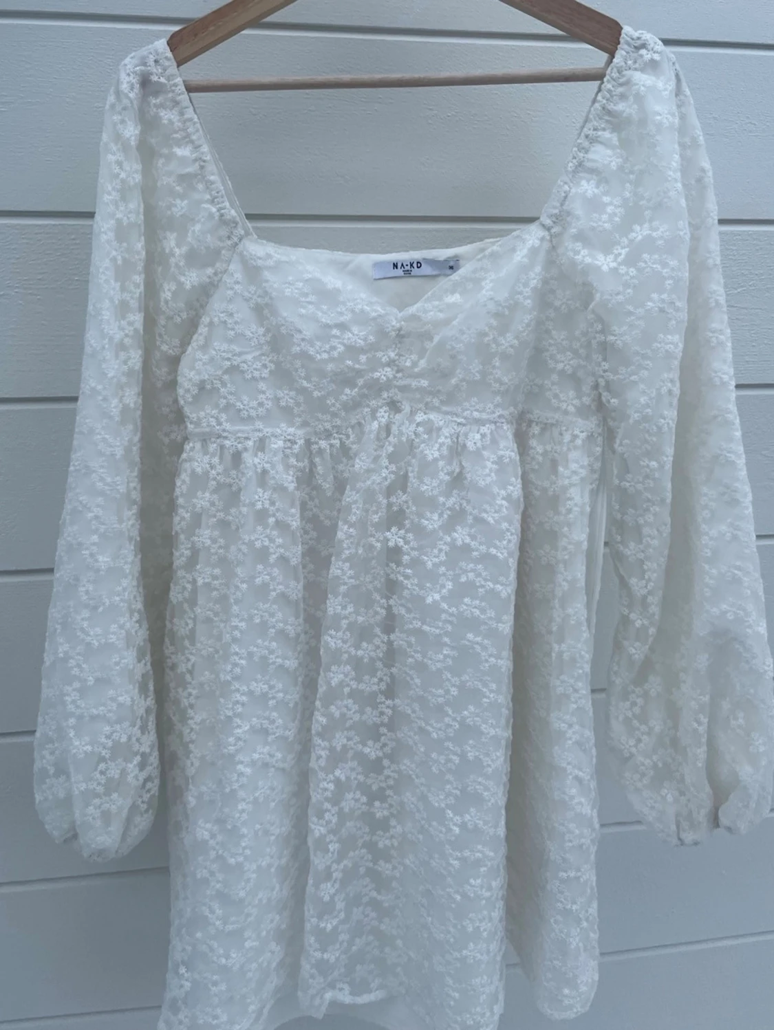 Vit  klänning - 3
