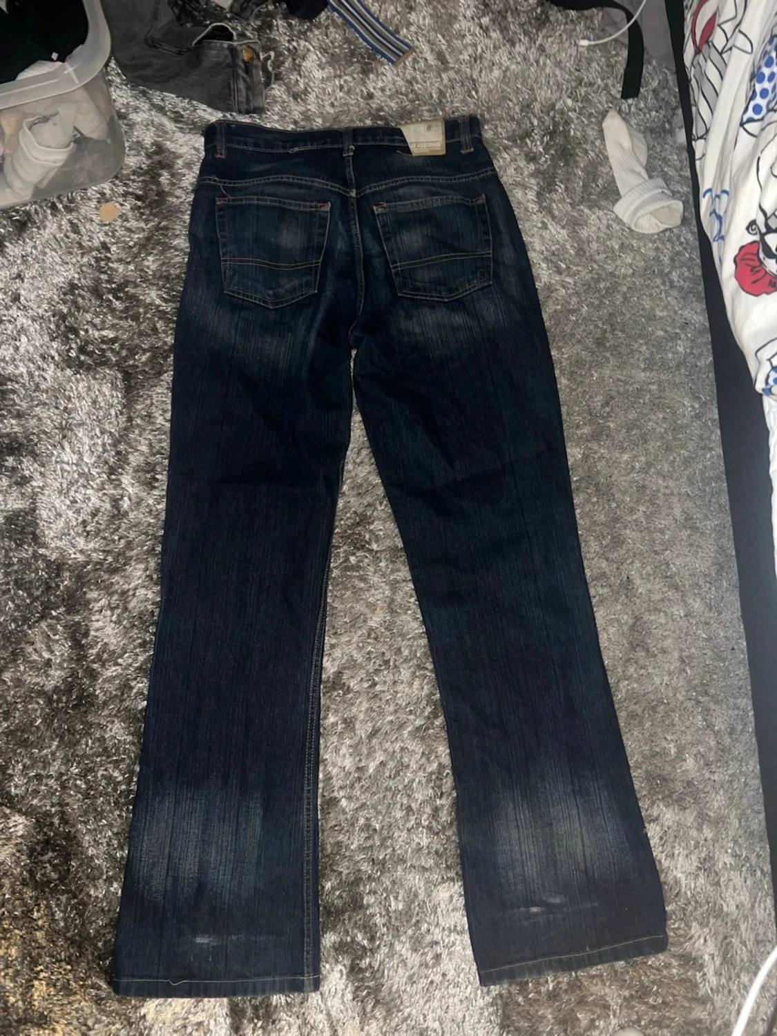 Mörkblå raka jeans från Levi's