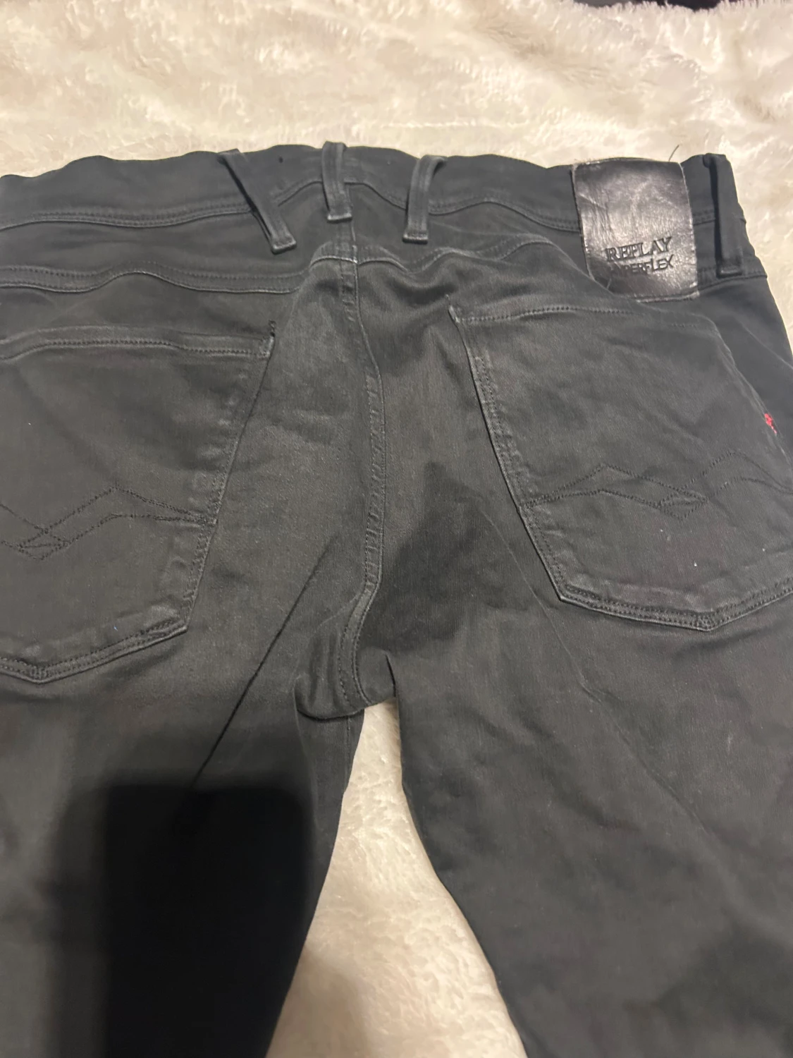 Replay Hyperflex svarta jeans