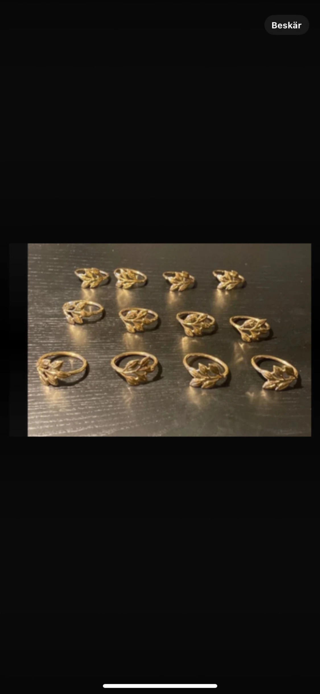 12 servettringar löv