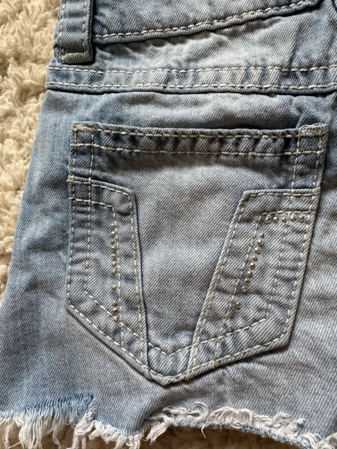 Lågmidjad populär jeanskjol - 4