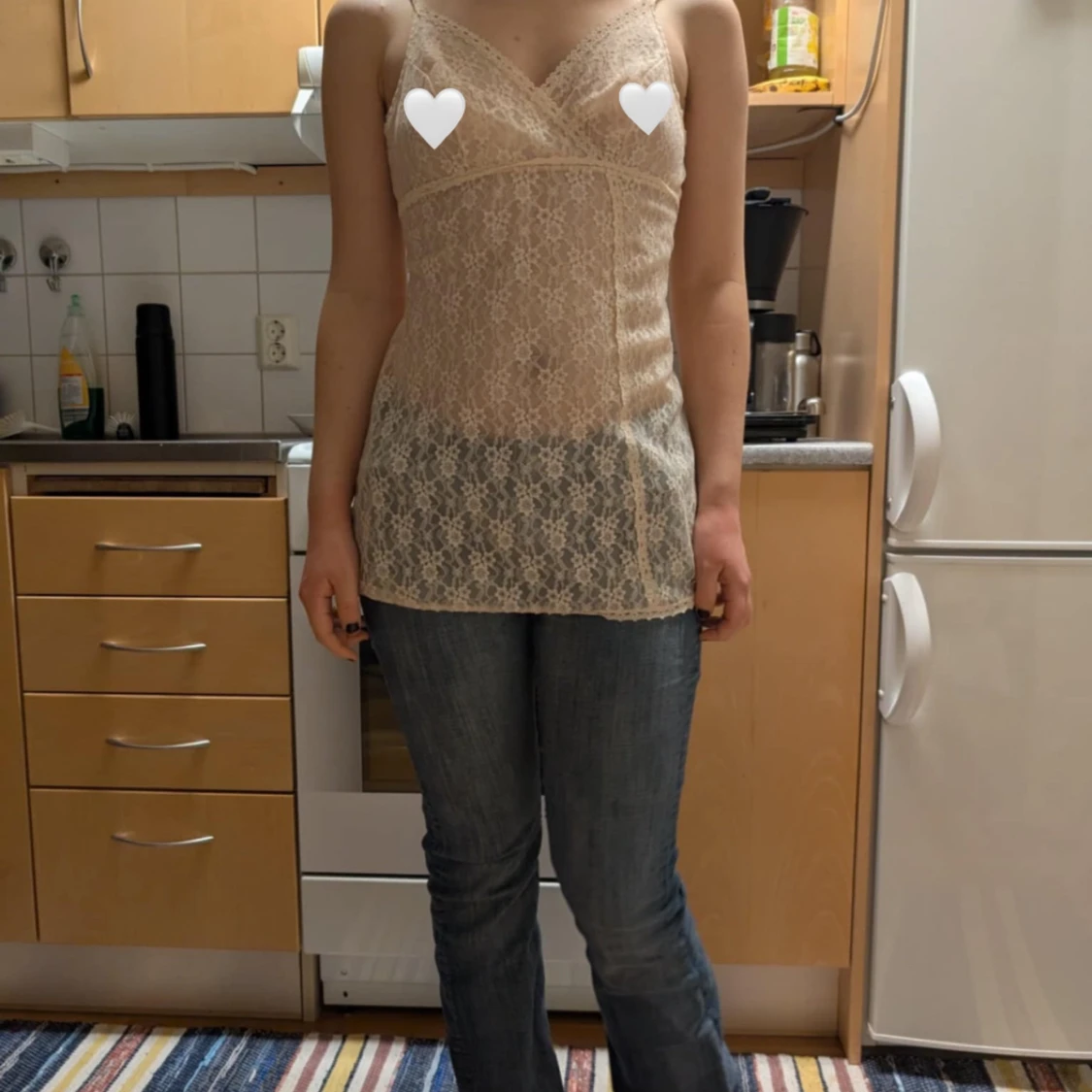 Vintage spets linne - 3