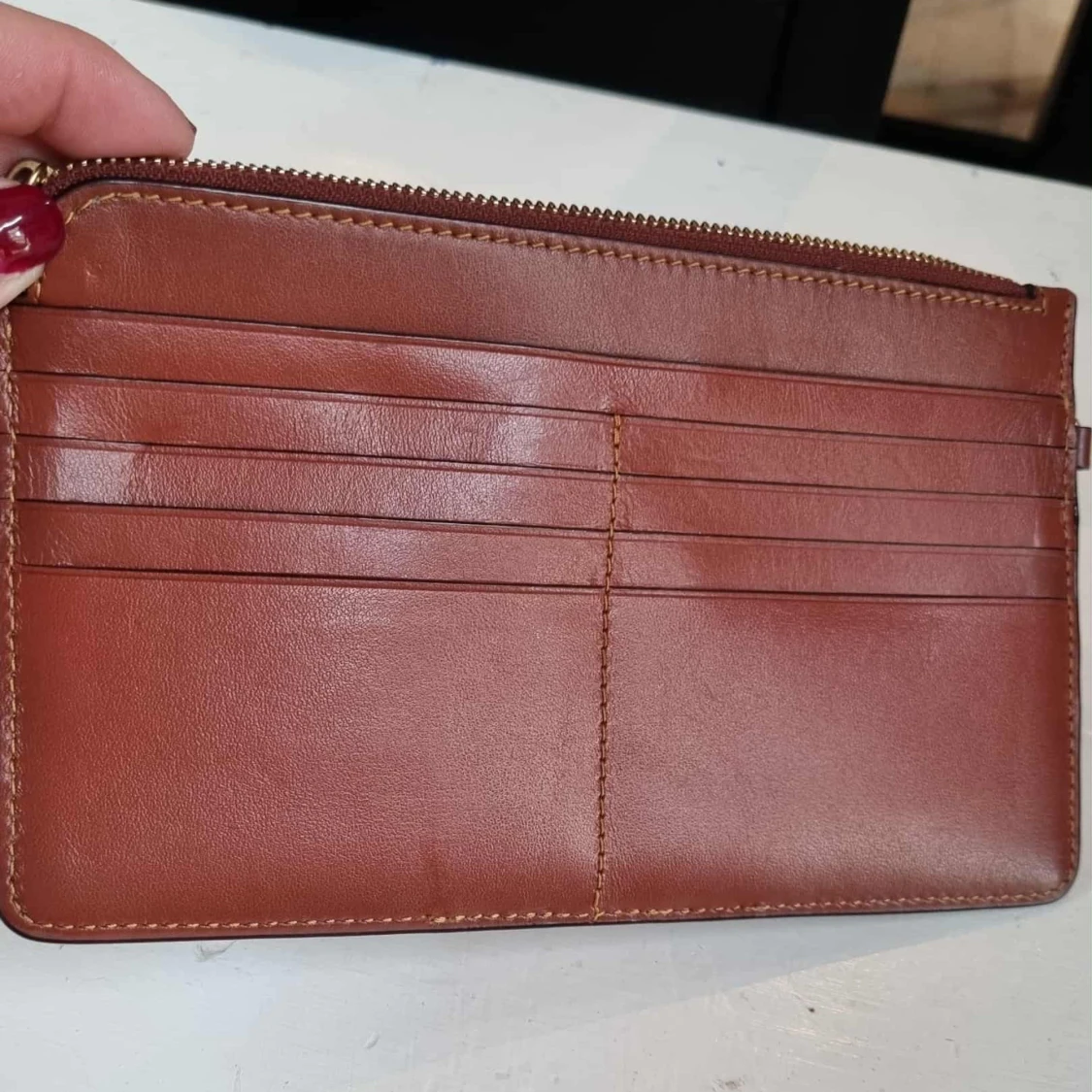 Brun plånbok från Coach i skinn - 3