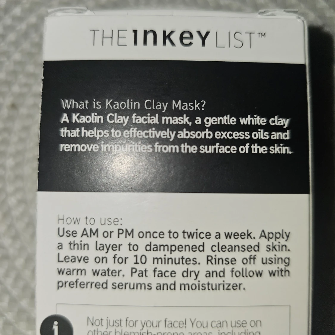 The Inkey List Kaolin Clay Mask 50ml - 2