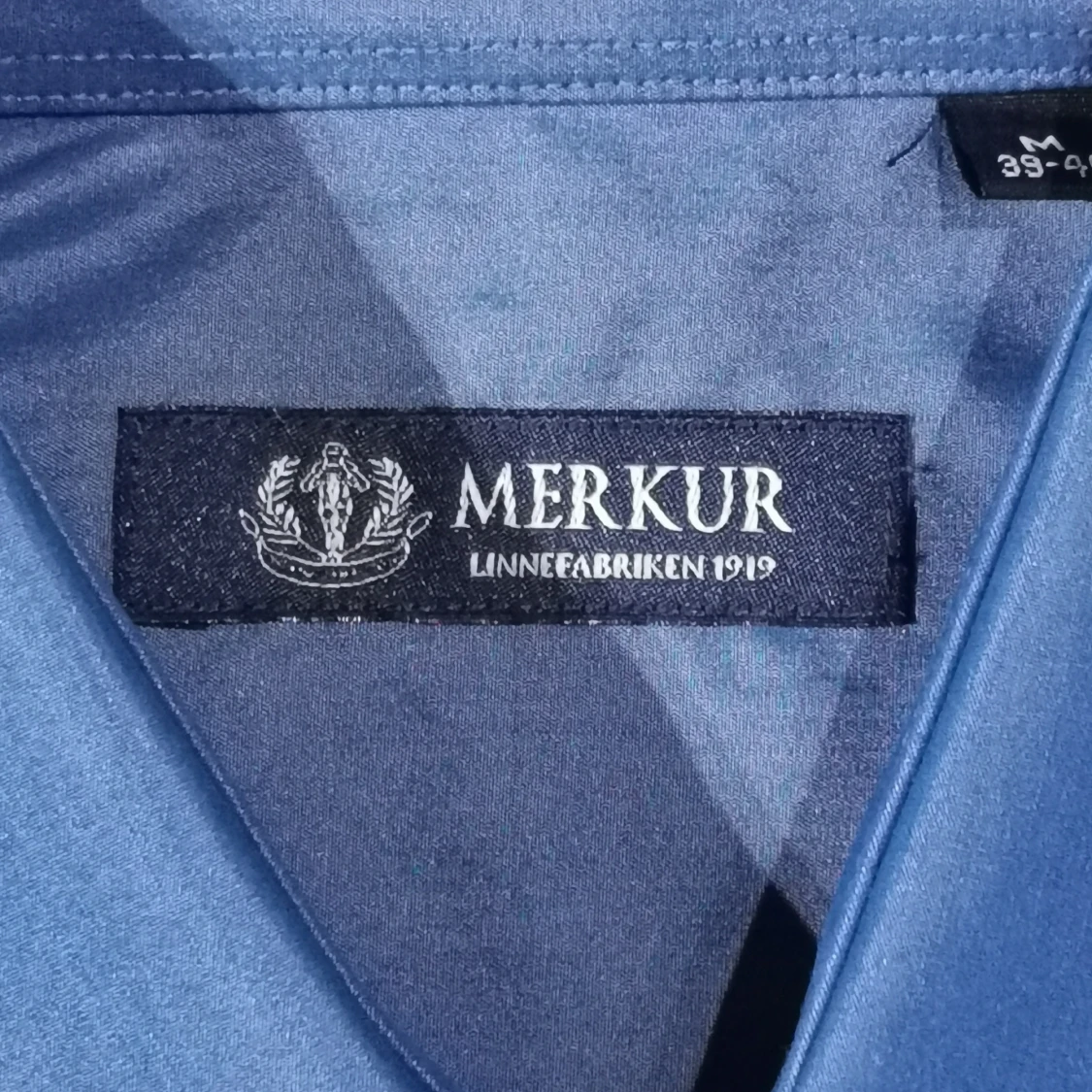 Blå skjorta från Merkur Linnefabriken - 1