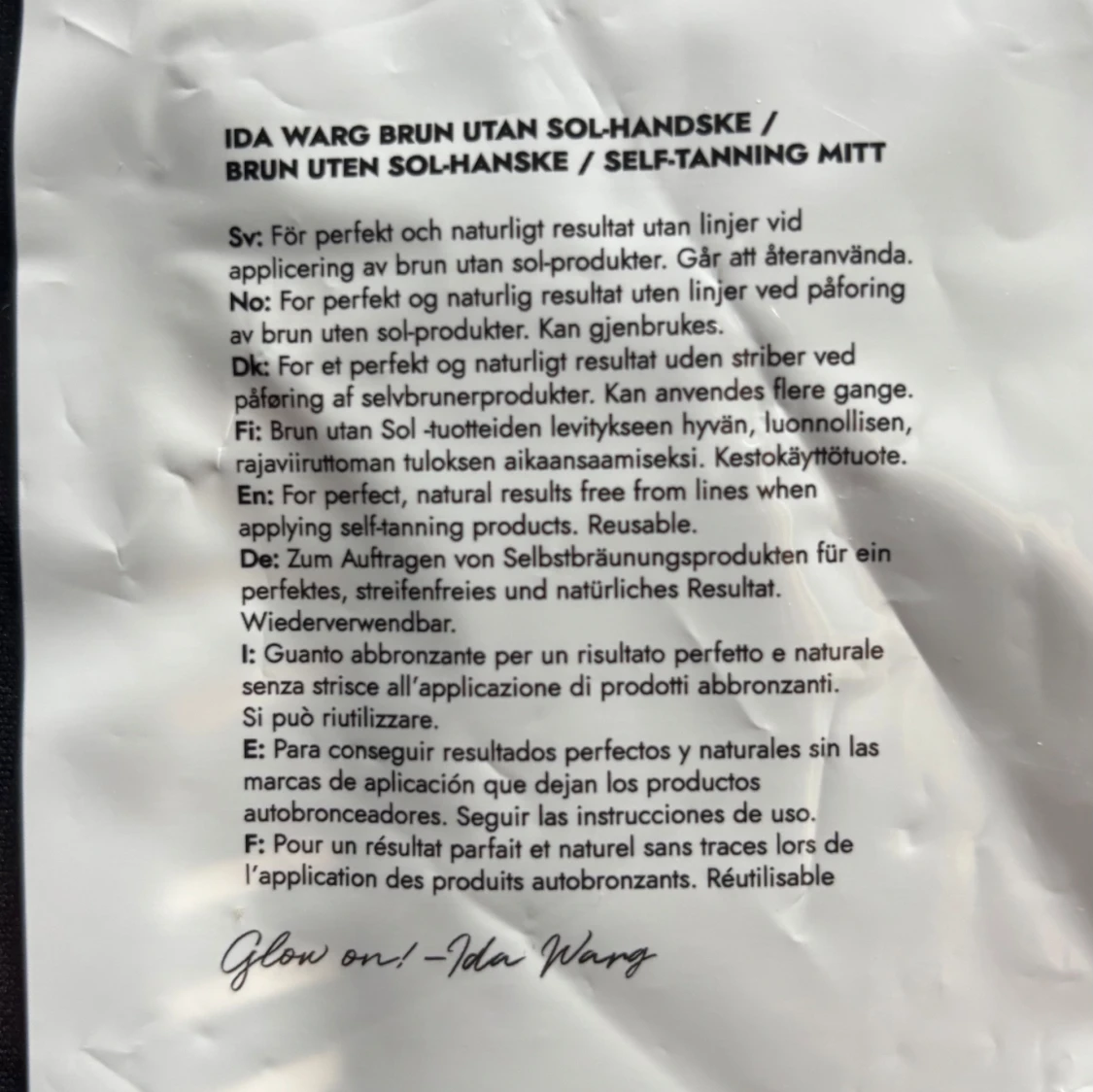Self-tan handske från Ida Warg - 2
