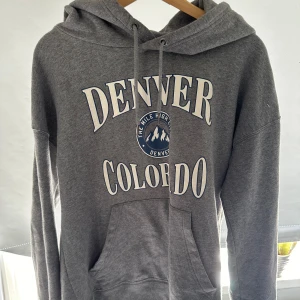 Grå vintage hoodie - Grå hoodie med tryck 'Denver Colorado' I superbra skick. Skriv gärna om du har några frågor 😊