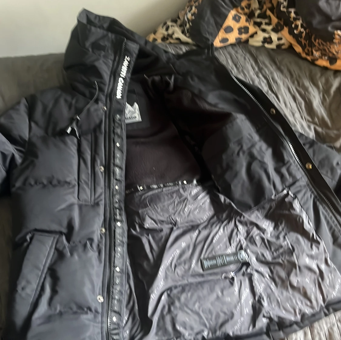 Svart pufferjacka Zavetti Canada XS - 1