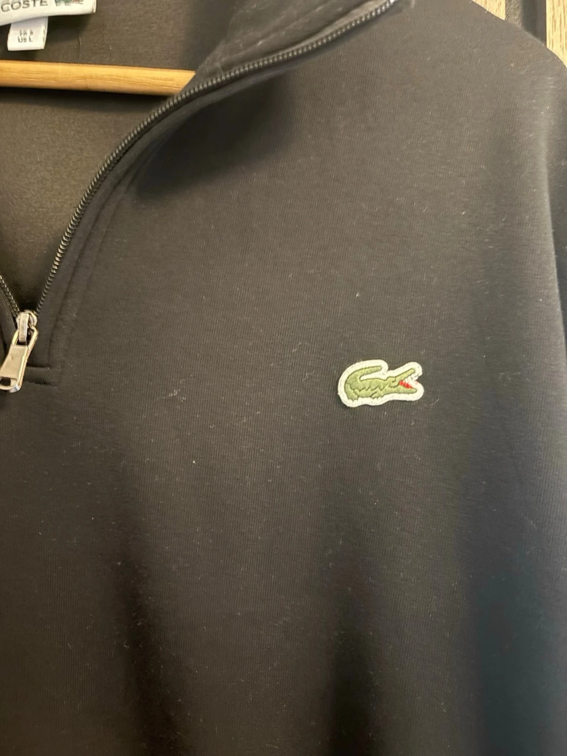 Svart halfzip tröja från Lacoste - 1