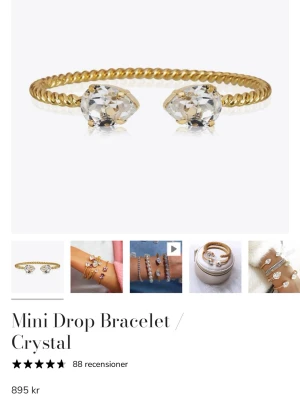 Nästan helt nytt Caroline svedblom armband🫰🏼 - Säljer mitt armband eftersom jag tycker om silver mer, kom privat för fler bild jag fick det i julas så det är rätt så nytt ! (Inte använts fler än 10 gånger) 💖💖