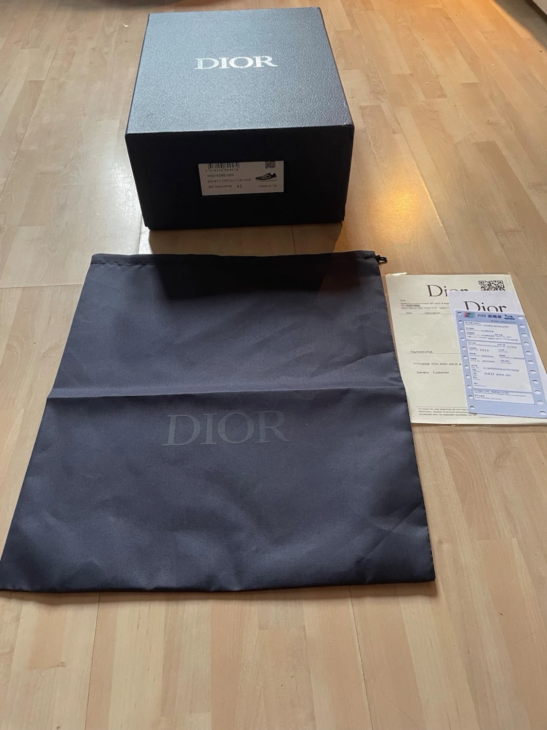 Svarta Dior sneakers med reflexdetaljer - 2