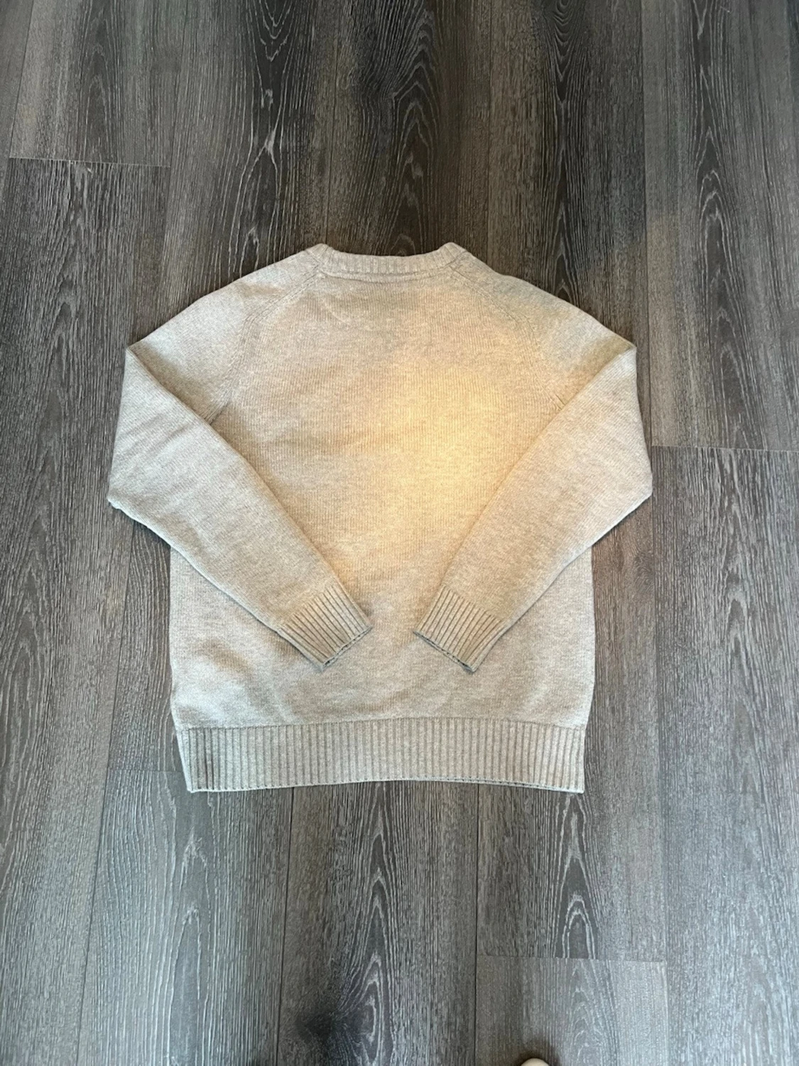 Grå stickad Morris sweater - 2