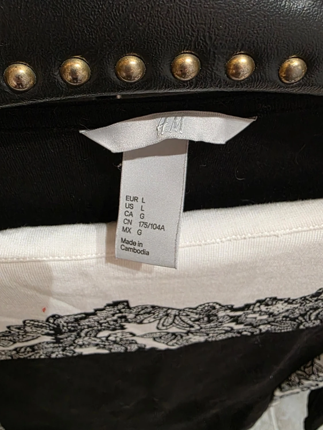 Svart och vit klänning från H&M - 1