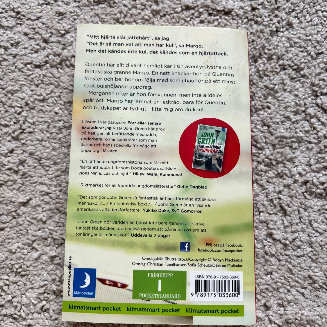 Pappersstäder - John Green - 1