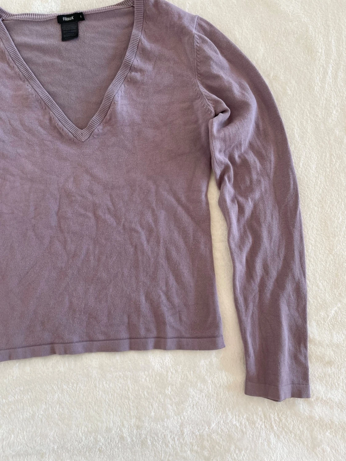 Filippa K långärmad lila tröja  - 3