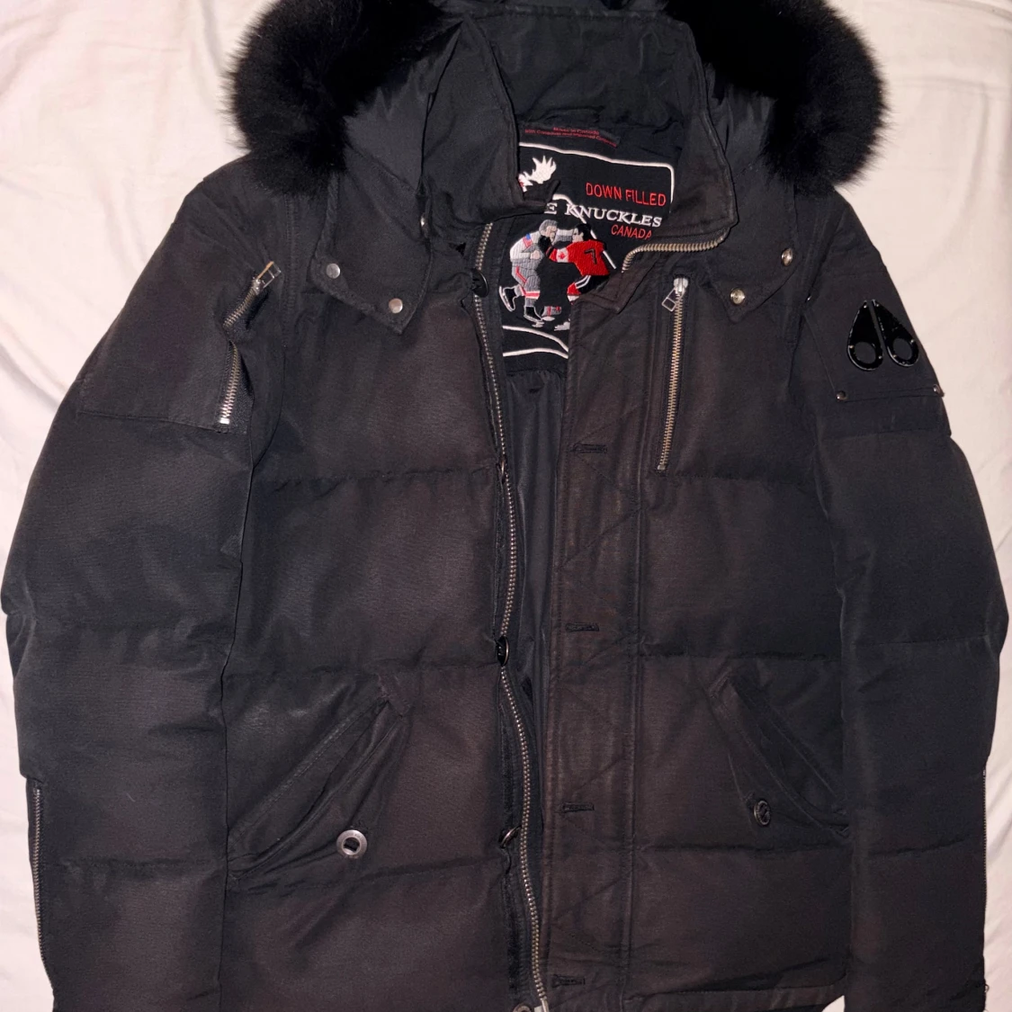 Svart dunjacka Moose Knuckles