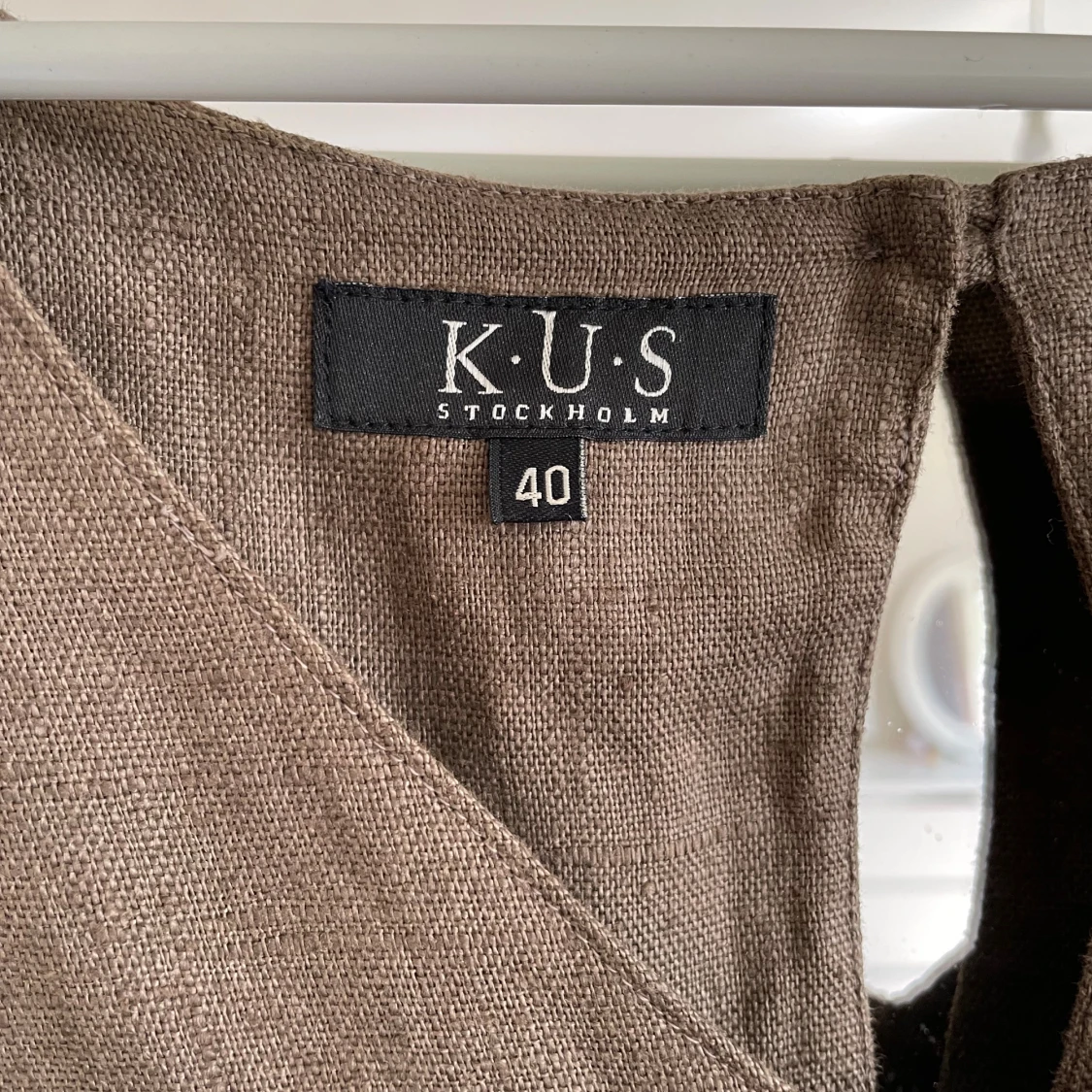 Brun linneklänning från K.U.S Stockholm - 2