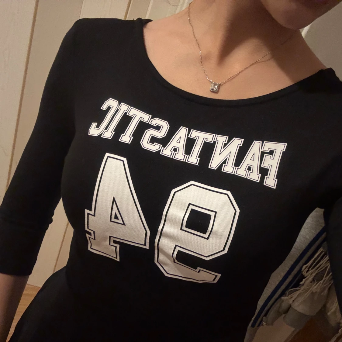 Svart sportig kortklänning XSS-XS - 1