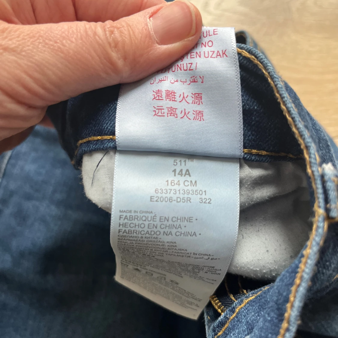Levi's 511 Slim jeans blå 164 cm - 2