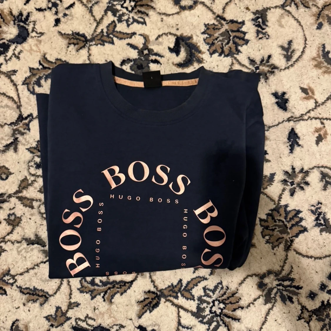 Mörkblå sweatshirt från Hugo Boss - 1