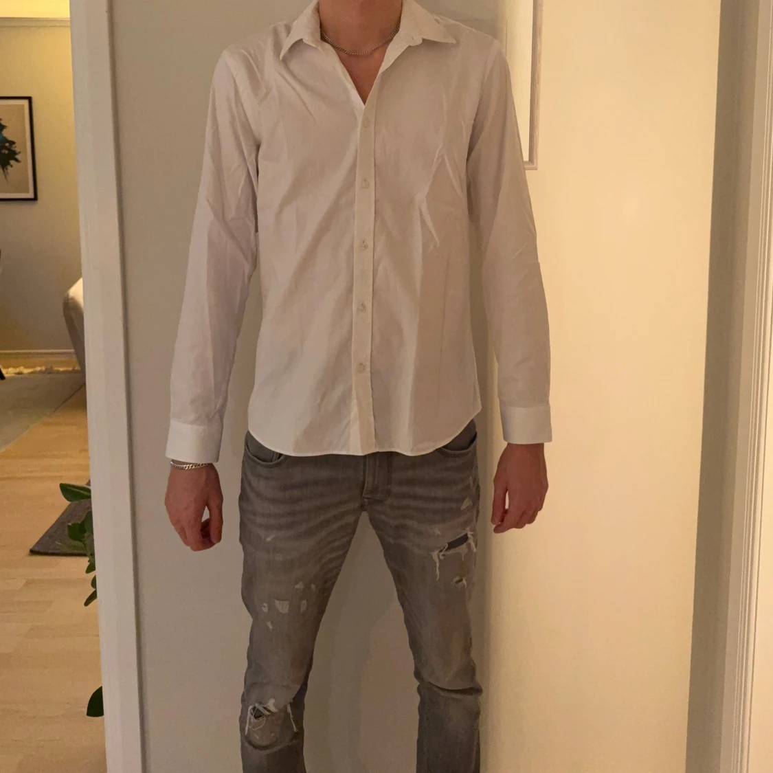 Vit skjorta från Bläck, tailored fit