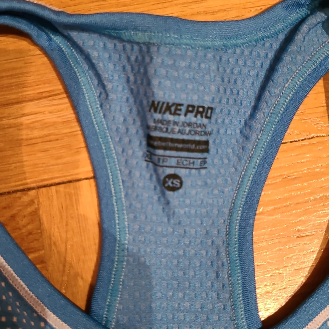 Blå Nike Pro träningstopp XS - 1