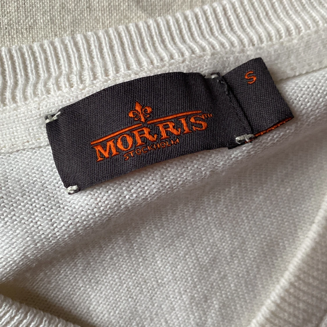 Vit stickad tröja från Morris - 2