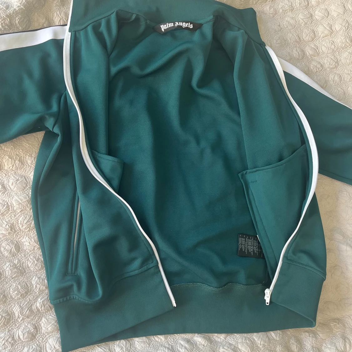 Grön Palm Angels zip-tröja S - 1