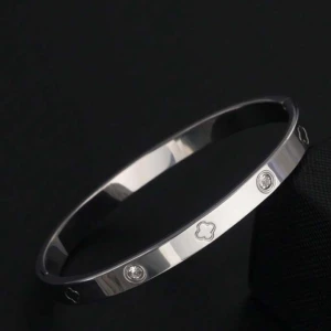 Silverfärgat armband med stenar - Säljer mitt armbad då jag inte använder de längre, använt de max 5 gånger, kom med prisförslag om du vill ha bättre pris💓