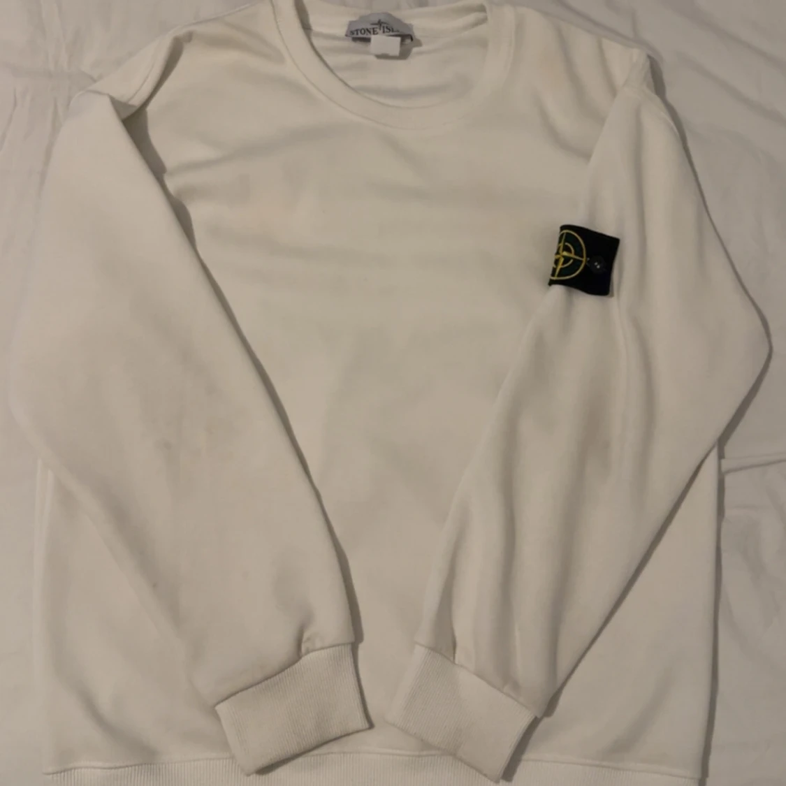Vit sweatshirt från Stone Island