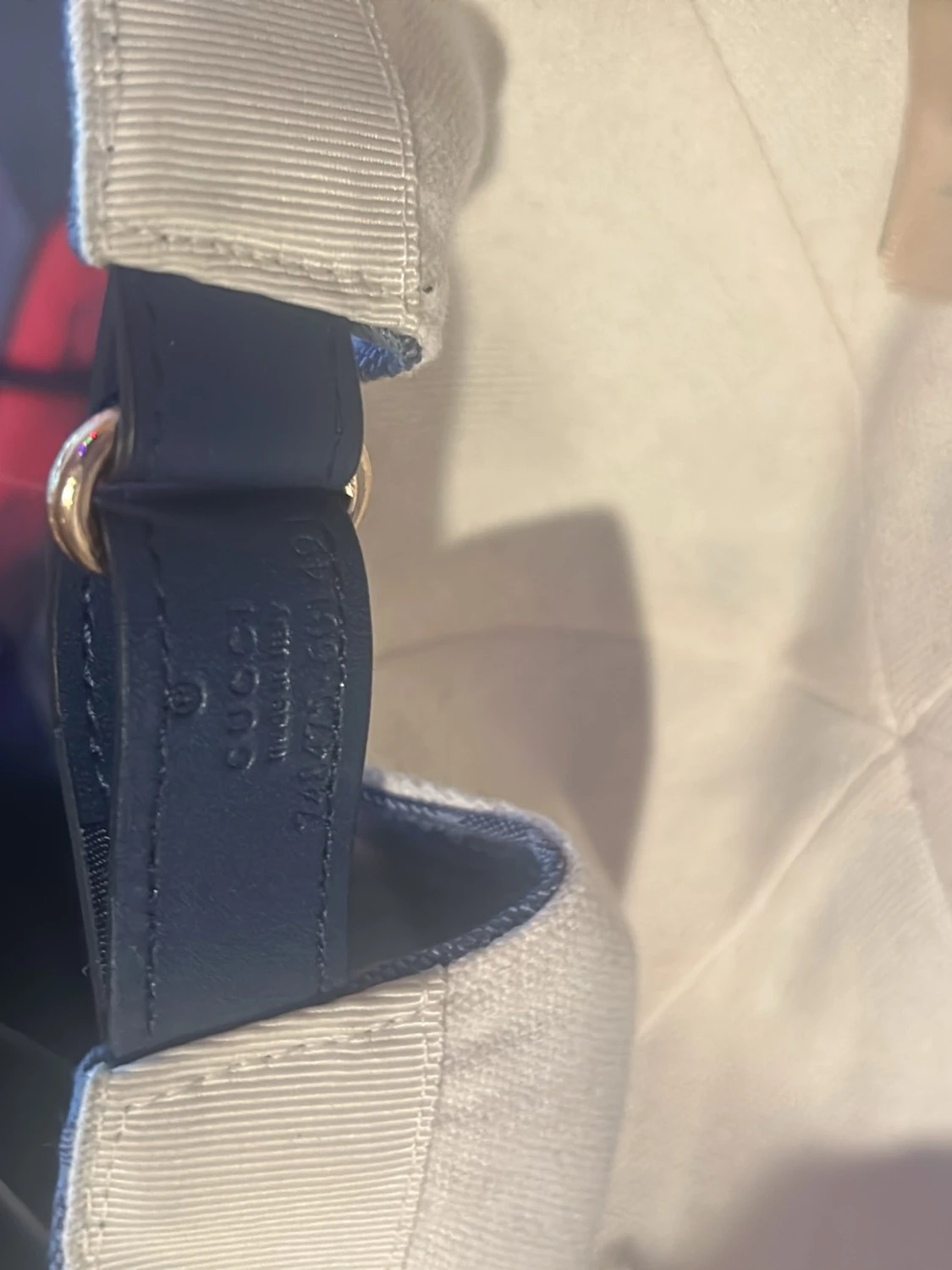 Blå GG-mönstrad keps från Gucci - 2