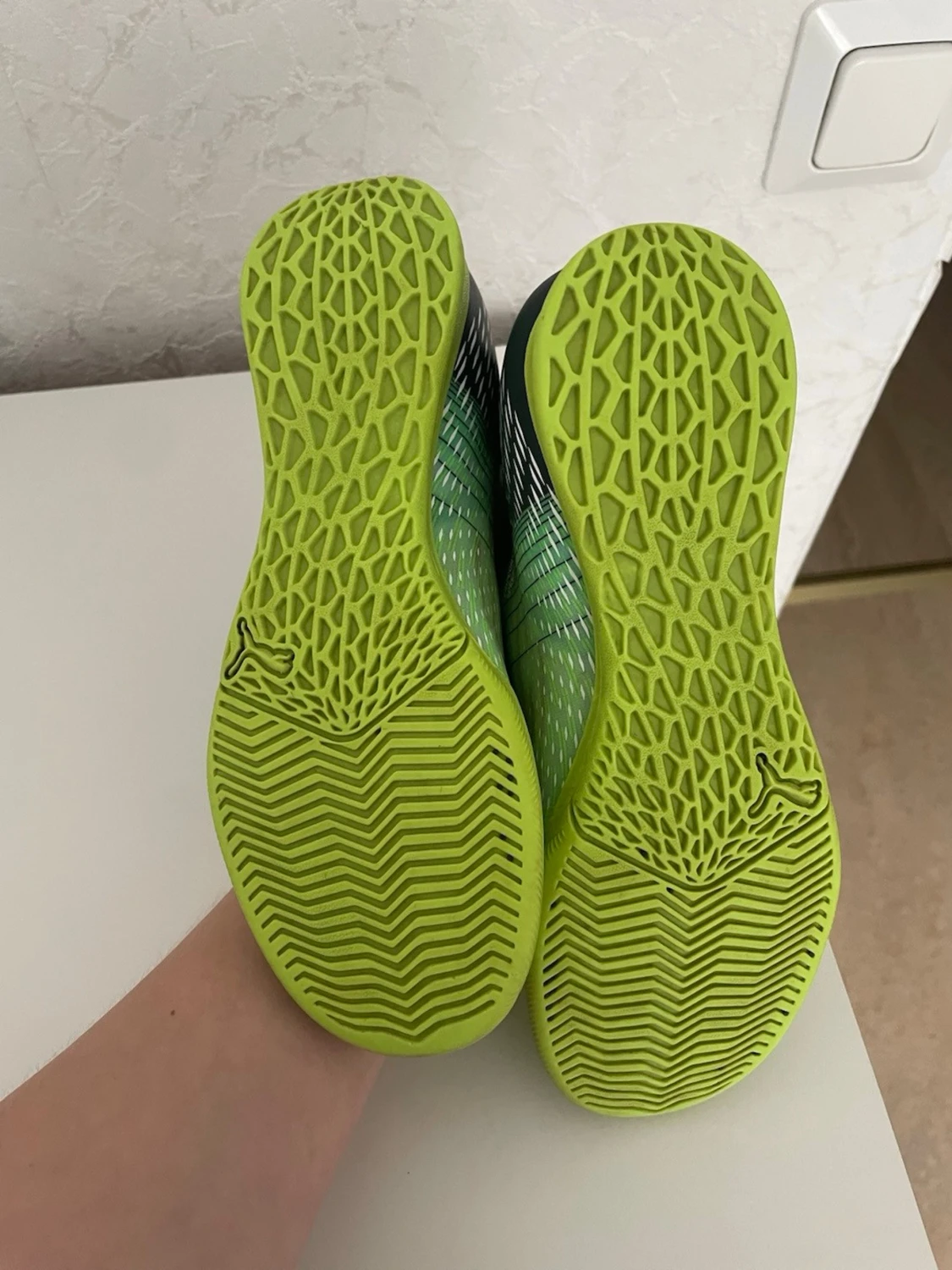 Puma Ultra fotbollsskor grön/blå - 2