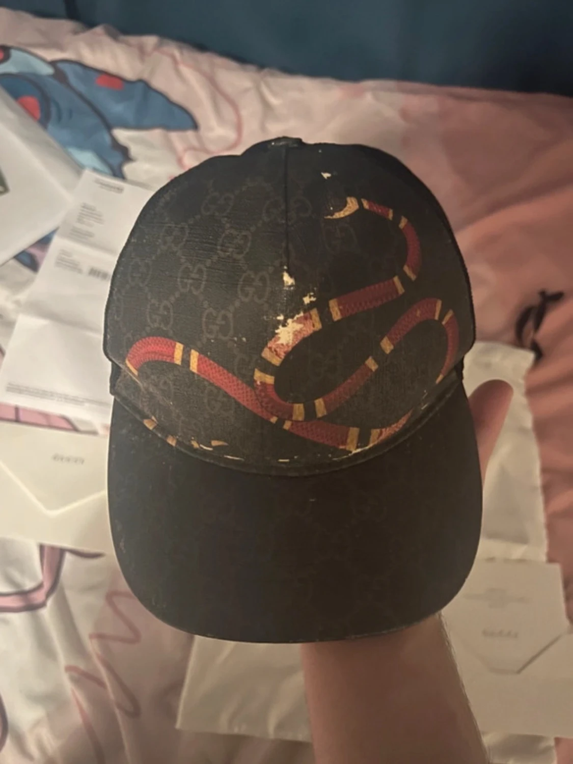 Gucci keps med ormtryck - 1