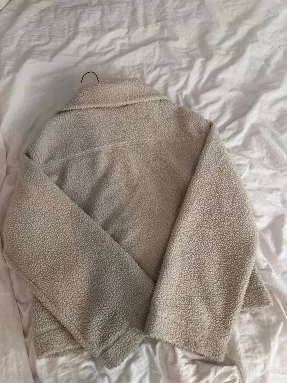 Beige teddyjacka med dragkedja H&M - 1